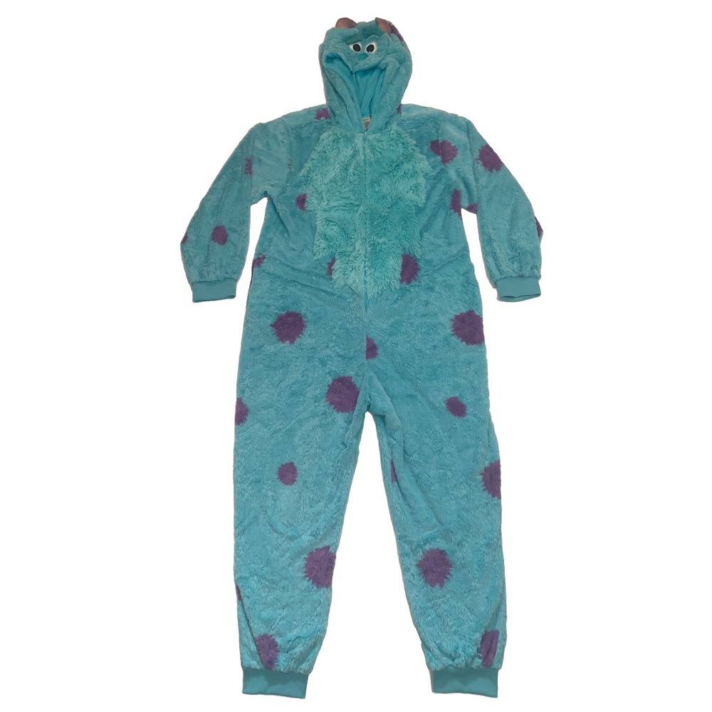 Disney Monsters Inc Sulley Cosplay One Piece Pajamas Adult Costume XS/S Kigurumi - Picture 1 of 16